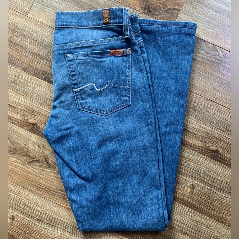 7 For All Mankind Classic Blue Straight Jeans